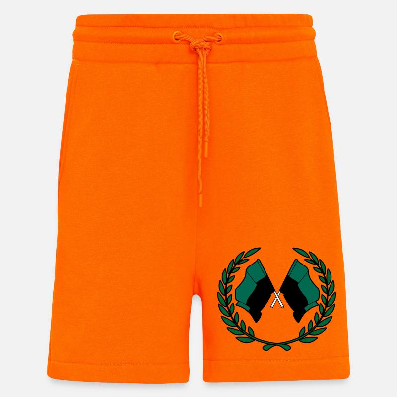 Texel Laurel Flags – Island Pride - Shorts - made by SPREAD - SUNSET ORANGE