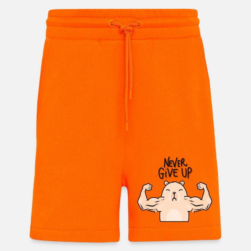 Capybara-Bodybuilder - Shorts - made by SPREAD - SUNSET ORANGE