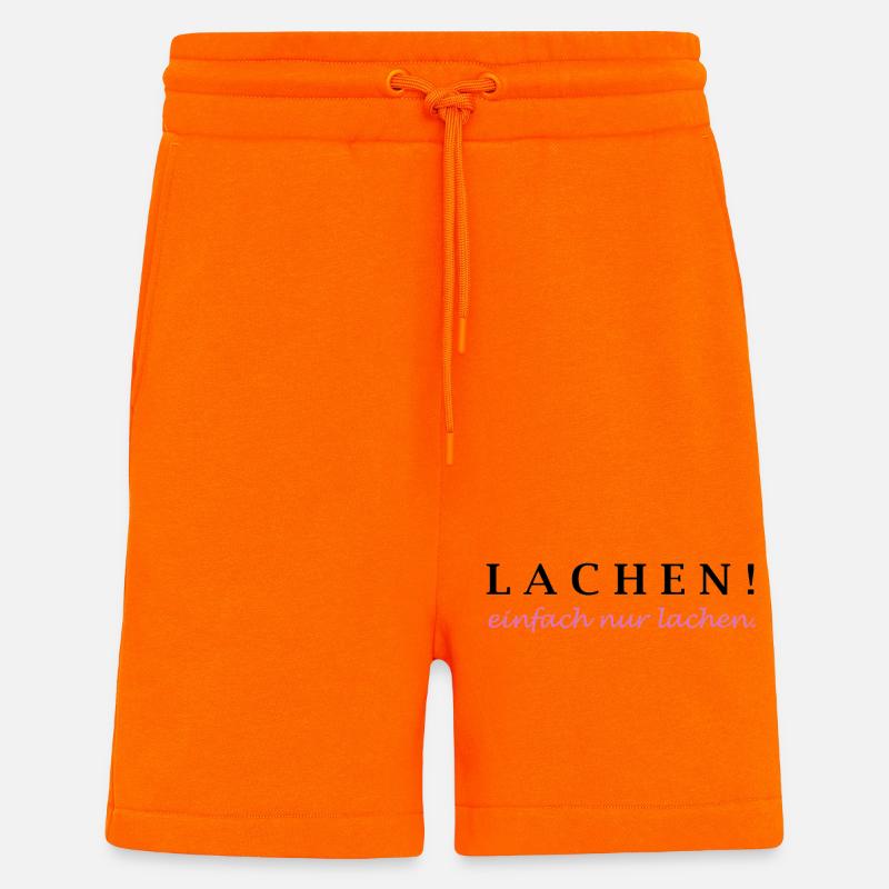 lachen! einfach nur lachen. - Shorts - made by SPREAD - SUNSET ORANGE