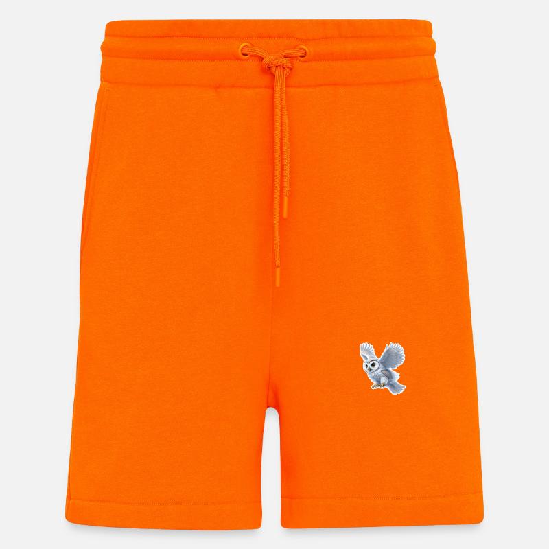 Eulenflug Sticker - Shorts - made by SPREAD - SUNSET ORANGE