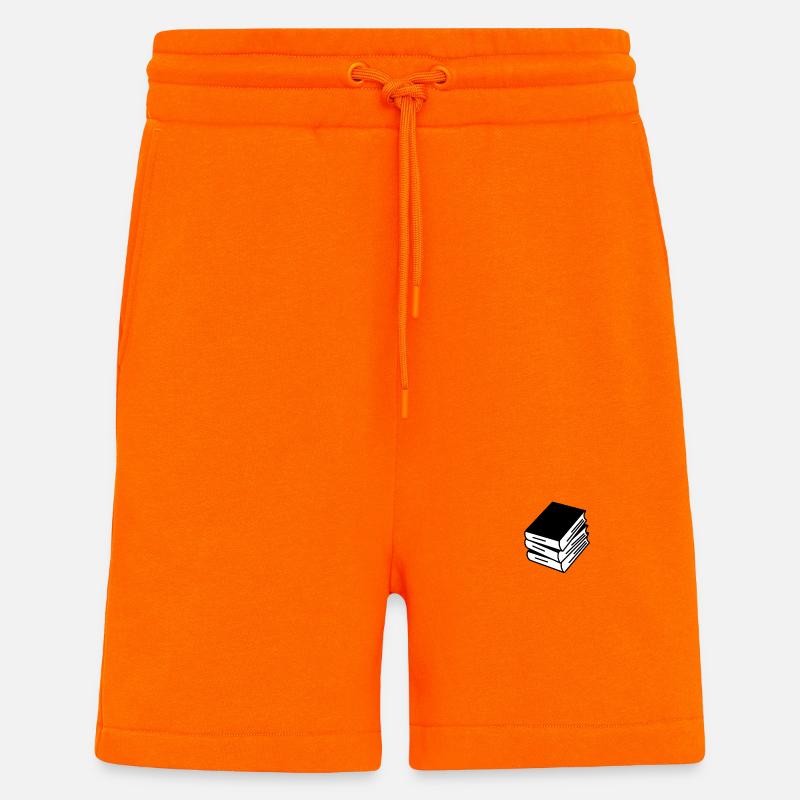 Stack of books - Shorts - made by SPREAD - SUNSET ORANGE