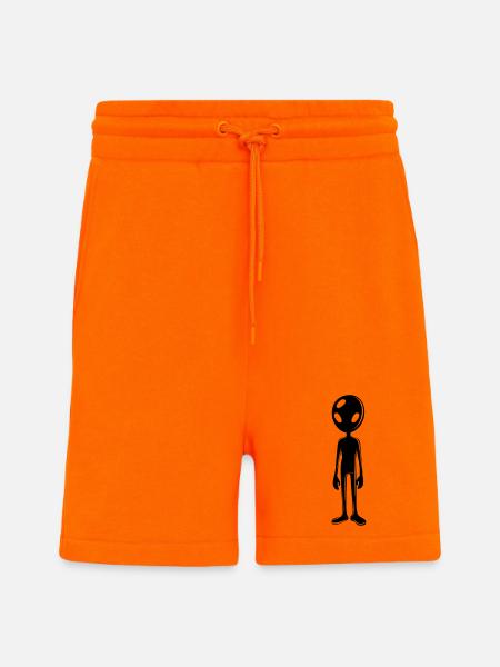 Alien Außerirdischer - Short bio décontracté fabriqué en UE - SUNSET ORANGE