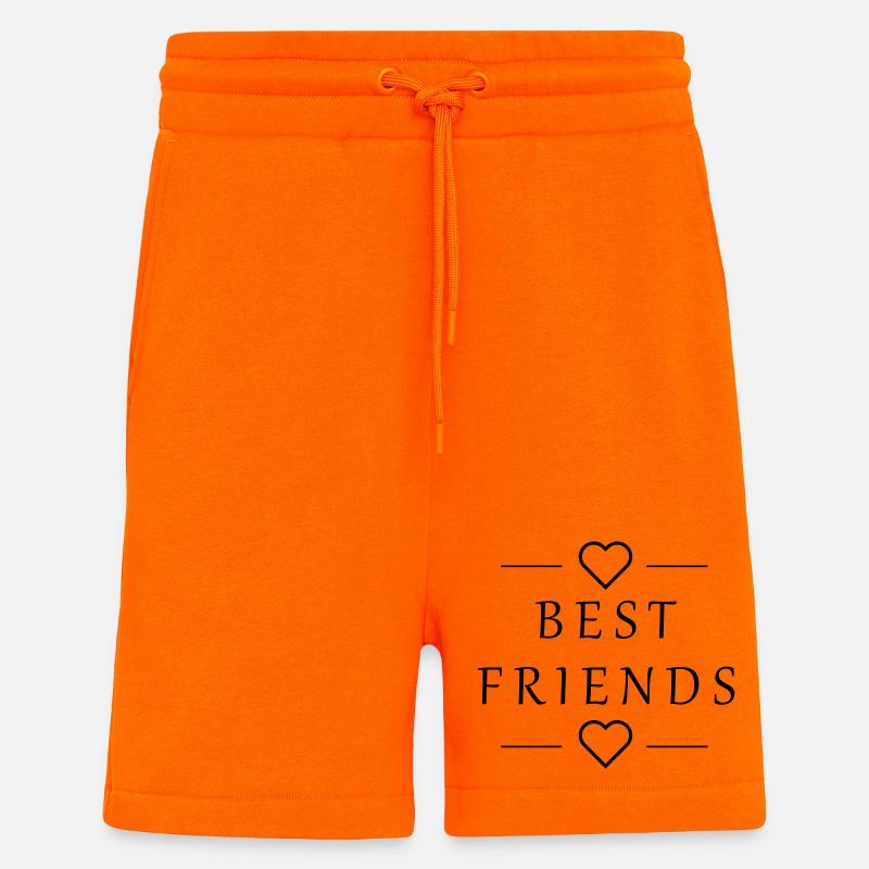 Beste Freunde - Shorts - made by SPREAD - SUNSET ORANGE