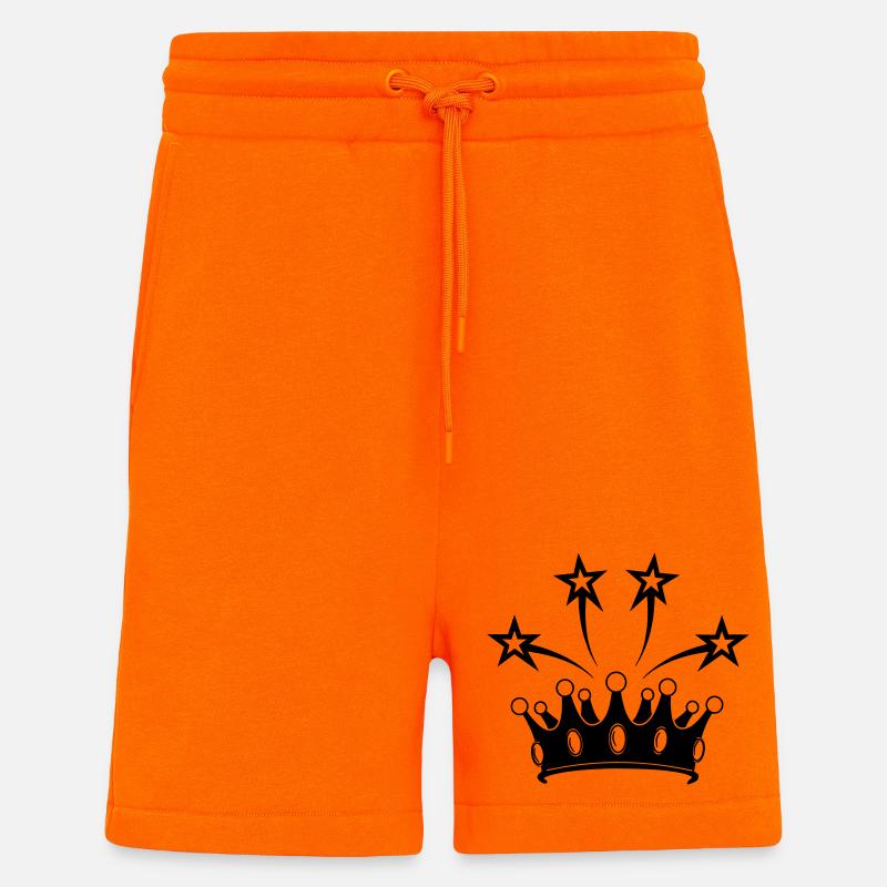 Krone mit Sternen - Shorts - made by SPREAD - SUNSET ORANGE