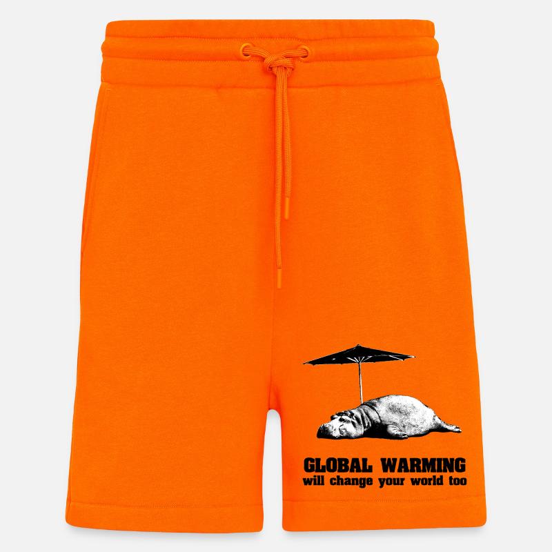 Globale Erwärmung / Klimawandel / Global Warming - Shorts - made by SPREAD - SUNSET ORANGE