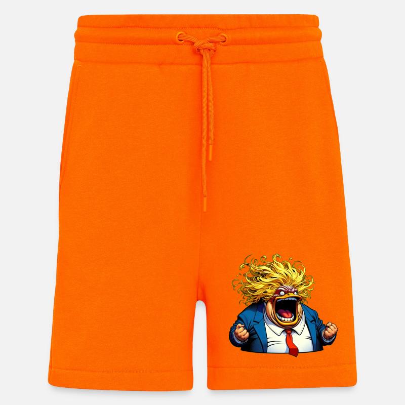 Weißer Mann will Angst schüren - Shorts - made by SPREAD - SUNSET ORANGE