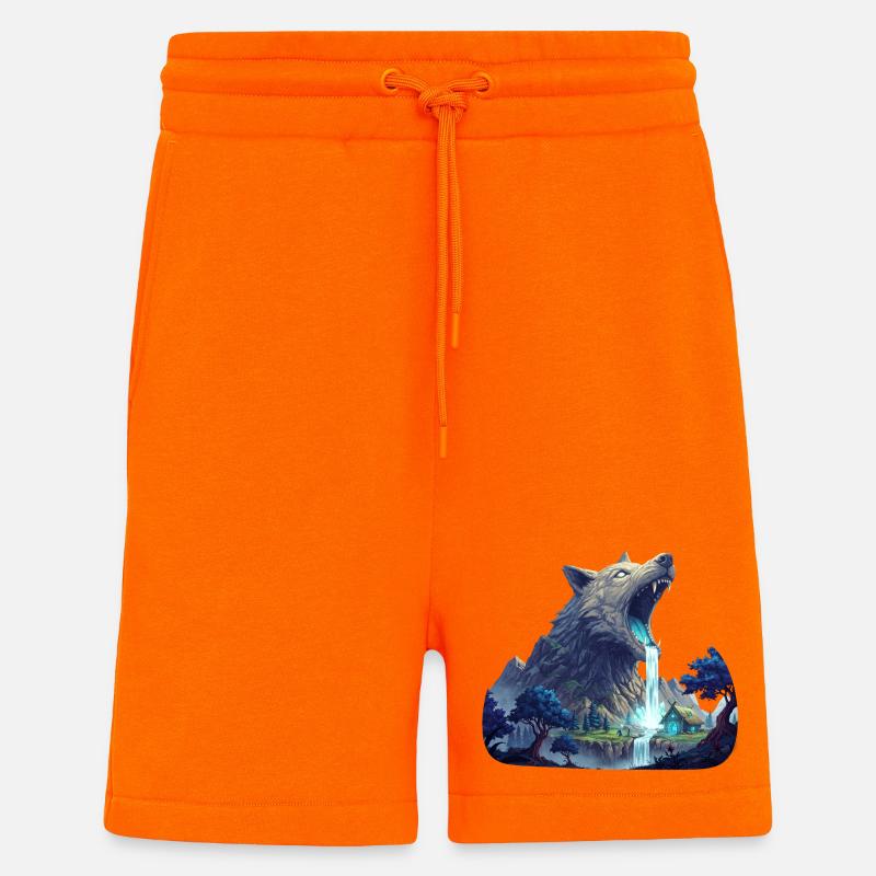 Wolf Wasserfall - Shorts - made by SPREAD - SUNSET ORANGE