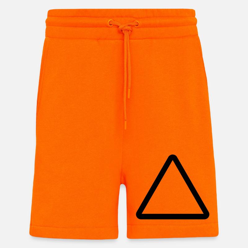 Baustelle, Warnschild Vorlage, Danger Warning - Shorts - made by SPREAD - SUNSET ORANGE