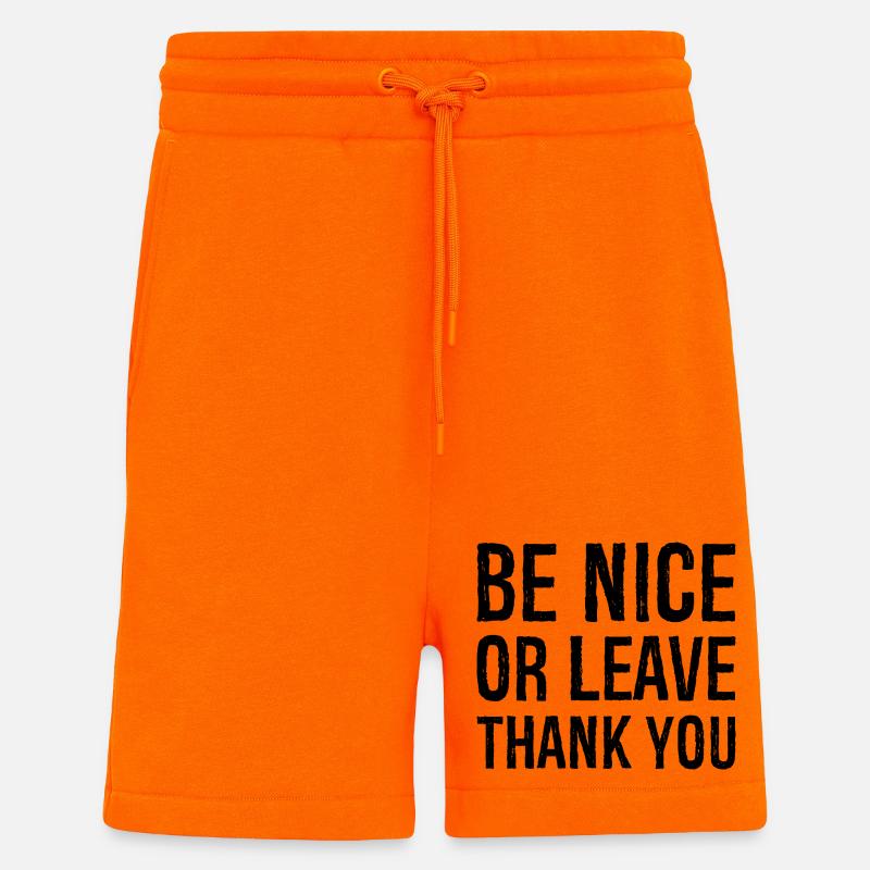 Sei nett oder geh Danke - Shorts - made by SPREAD - SUNSET ORANGE