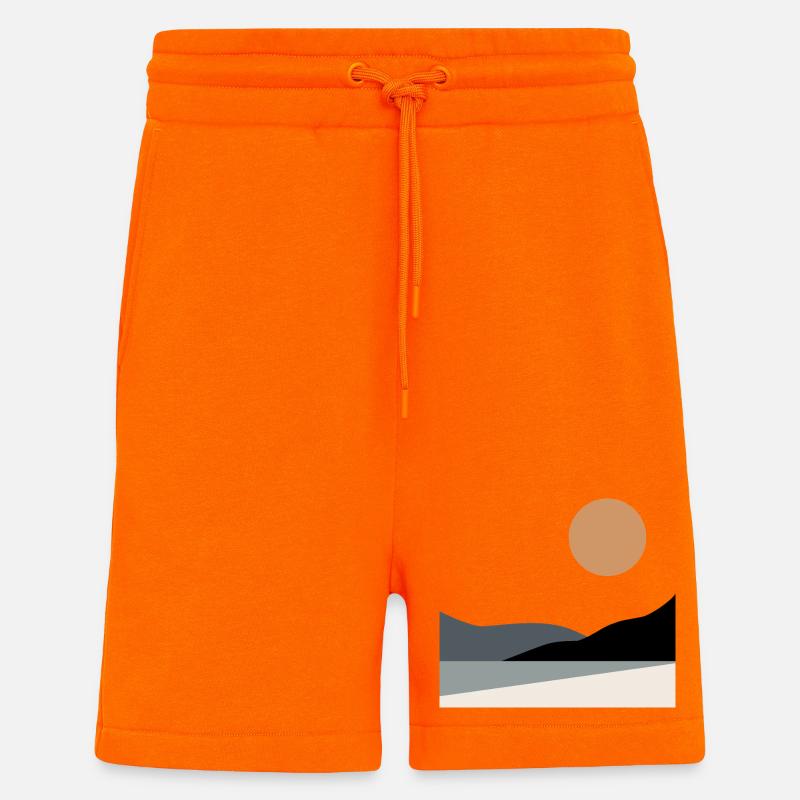 Abstrakte Landschaft - Shorts - made by SPREAD - SUNSET ORANGE