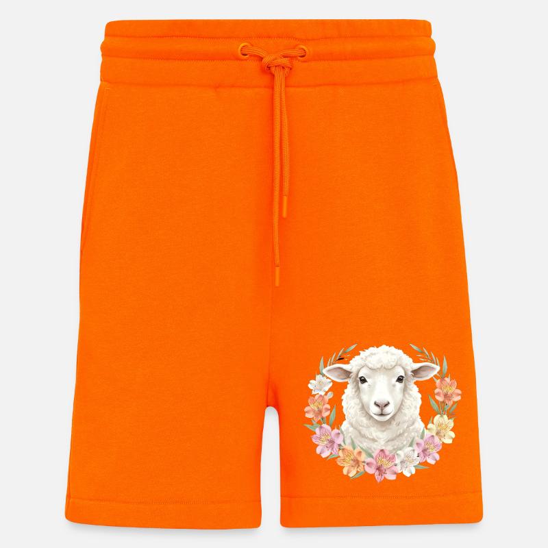 Weisses Schaf - Shorts - made by SPREAD - SUNSET ORANGE