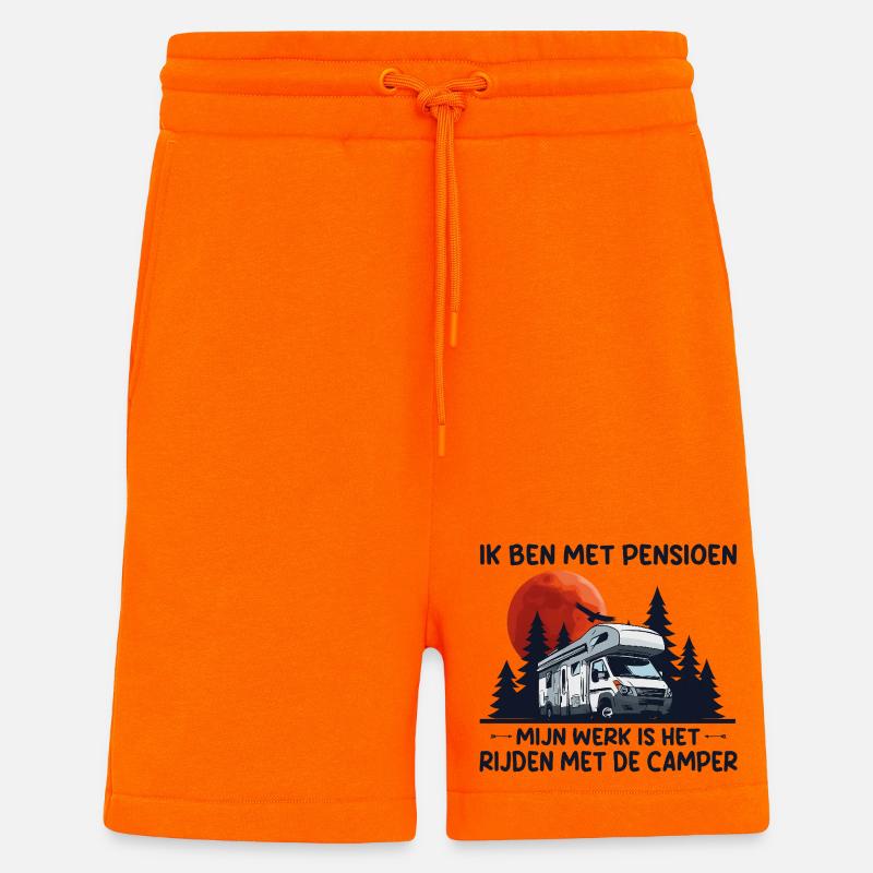 Ich bin ein pensionierter Camper. - Shorts - made by SPREAD - SUNSET ORANGE