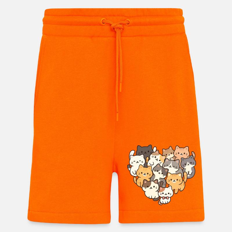 Cat - Shorts - made by SPREAD - SUNSET ORANGE