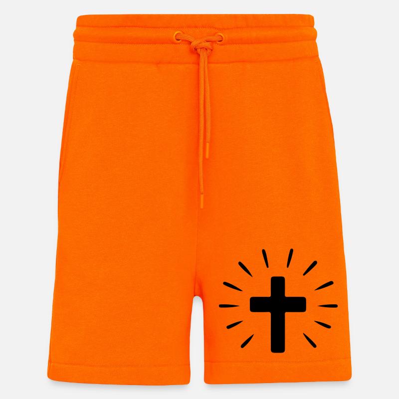 Croix Sainte Foi - Short bio décontracté fabriqué en UE - SUNSET ORANGE
