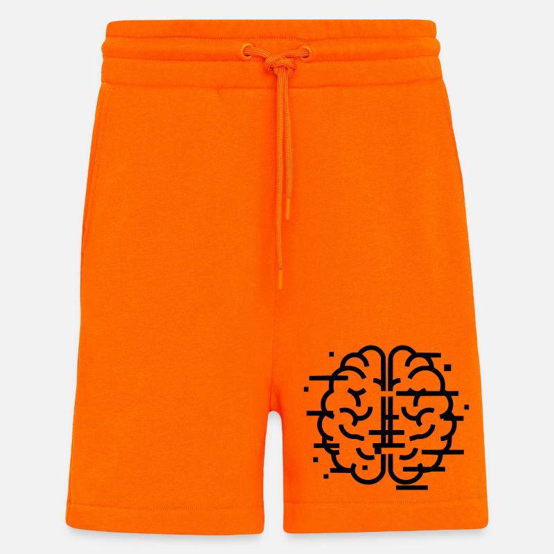 Digital Brain AI Tech - Shorts - made by SPREAD - SUNSET ORANGE