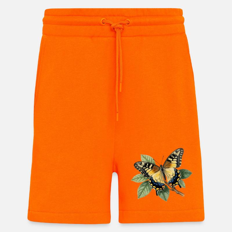 Schwalbenschwanz oder Große Haarsträhne, Papilio machaon - Shorts - made by SPREAD - SUNSET ORANGE