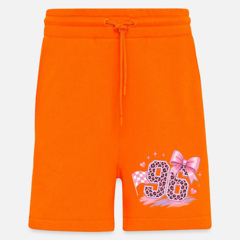 Leopard Pink 96 Glitter - Shorts - made by SPREAD - SUNSET ORANGE