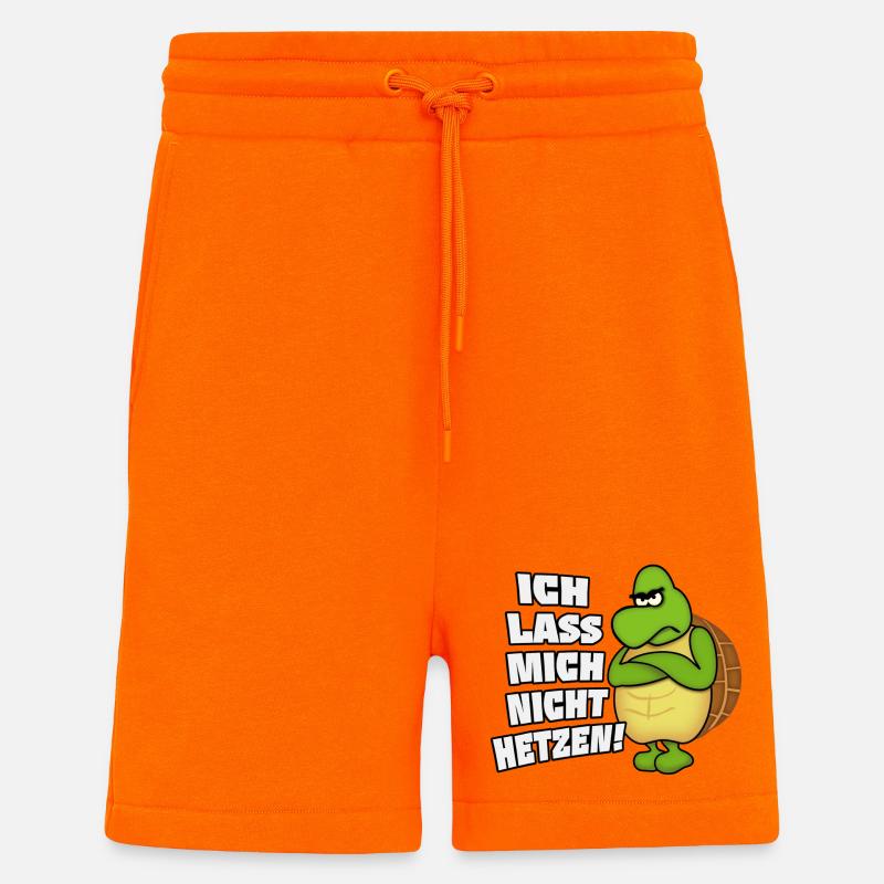 Ich lass mich nicht hetzen! - Shorts - made by SPREAD - SUNSET ORANGE
