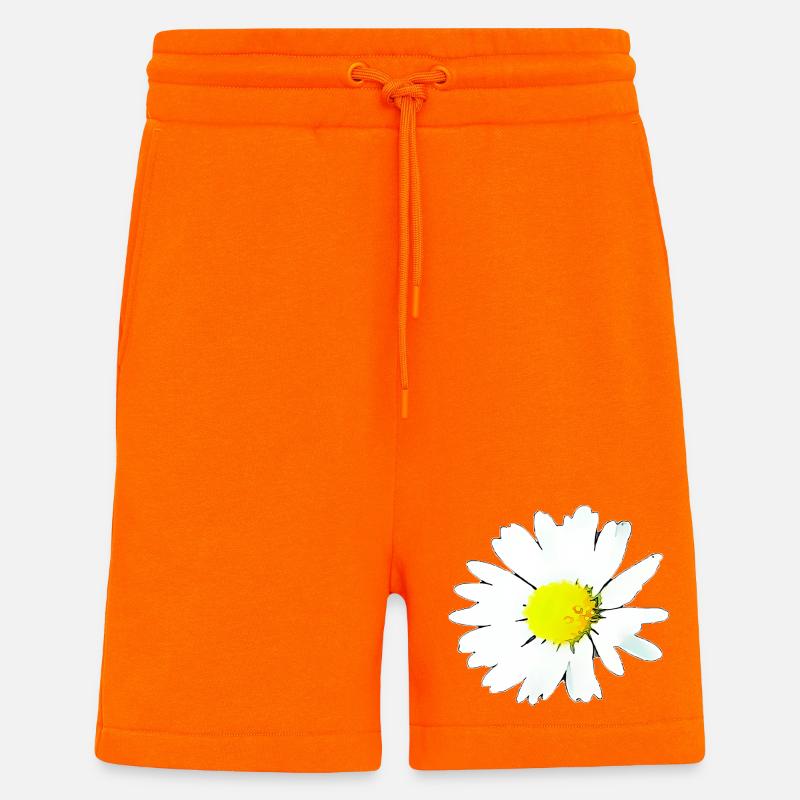 Blume - Gänseblümchen - Shorts - made by SPREAD - SUNSET ORANGE
