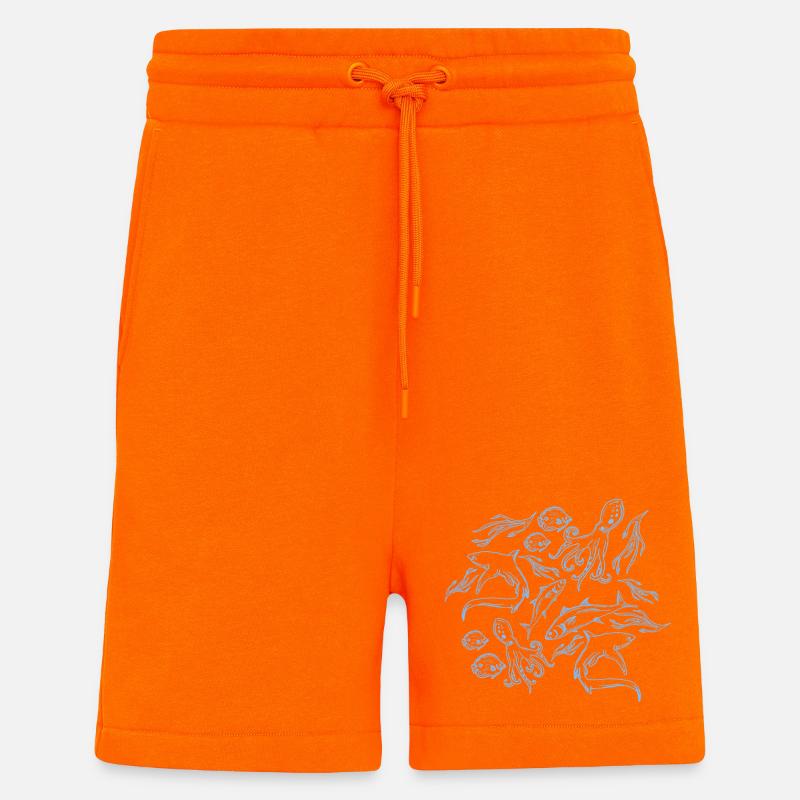 Meeresmuster - Shorts - made by SPREAD - SUNSET ORANGE
