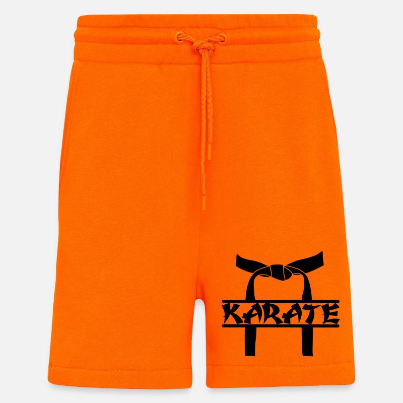 Prix de karaté OBI - Short bio décontracté fabriqué en UE - SUNSET ORANGE