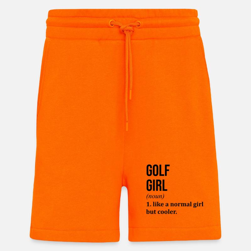 Golf - Short bio décontracté fabriqué en UE - SUNSET ORANGE