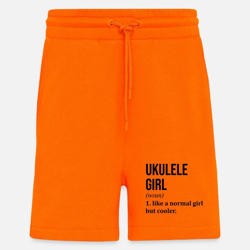 ukulélé - Short bio décontracté fabriqué en UE - SUNSET ORANGE