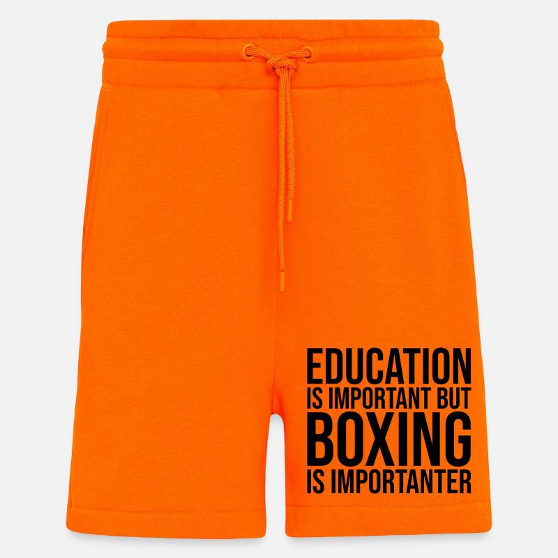 boxe - Short bio décontracté fabriqué en UE - SUNSET ORANGE