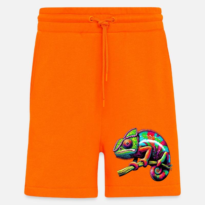 Caméléon - Short bio décontracté fabriqué en UE - SUNSET ORANGE
