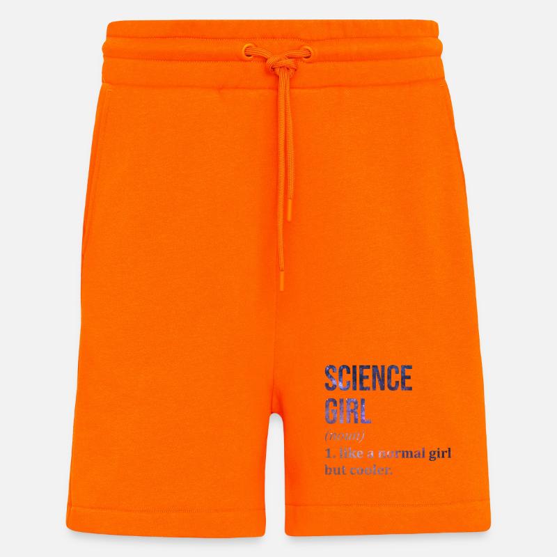 science - Short bio décontracté fabriqué en UE - SUNSET ORANGE