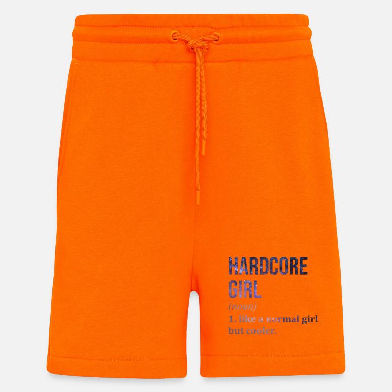 Hardcore - Short bio décontracté fabriqué en UE - SUNSET ORANGE