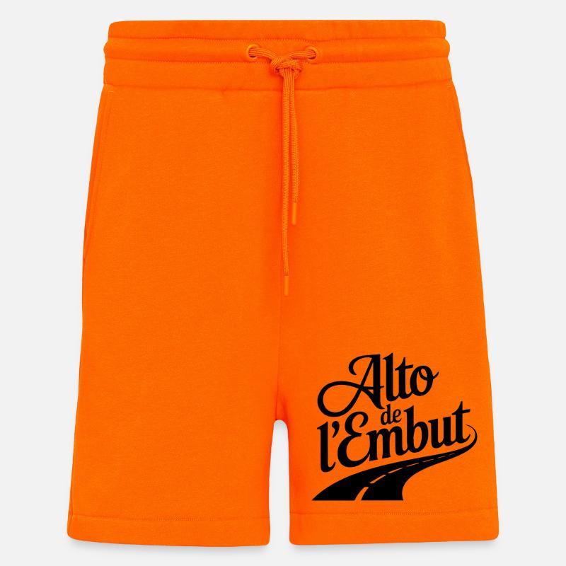 Alto de L’Embut Élégance Escalade Art - Short bio décontracté fabriqué en UE - SUNSET ORANGE