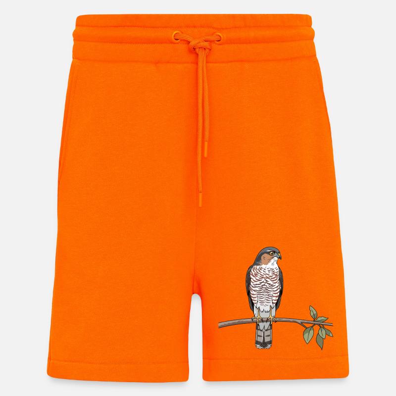 Sperber Greifvogel - Shorts - made by SPREAD - SUNSET ORANGE