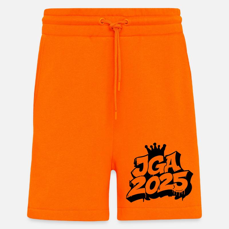 Jga 2025 Junggesellenabschied Graffiti - Shorts - made by SPREAD - SUNSET ORANGE