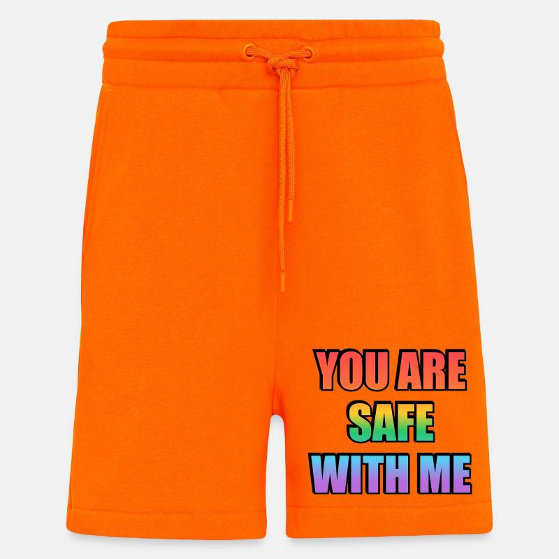You Are Safe With Me Gradient - Shorts - made by SPREAD - SUNSET ORANGE