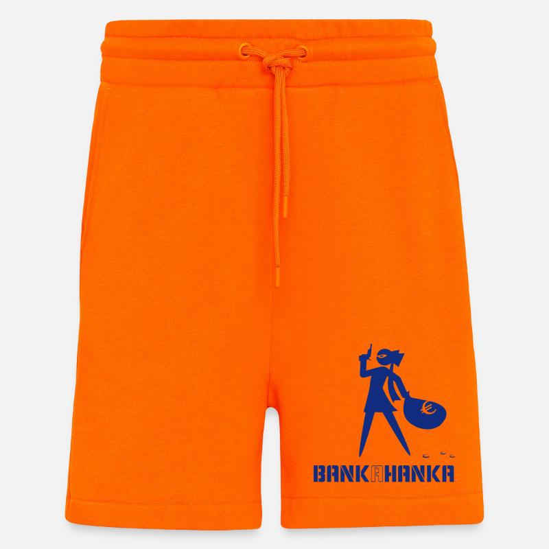BANK A HANKA - blue - - Shorts - made by SPREAD - SUNSET ORANGE