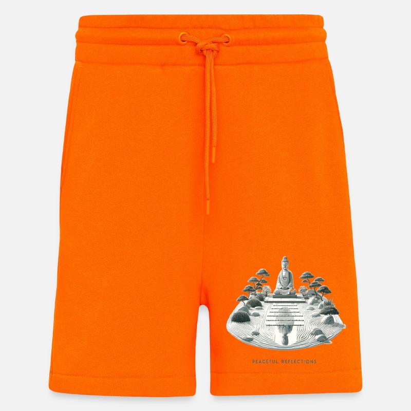 Stille Reflektionen ZenGarten - Shorts - made by SPREAD - SUNSET ORANGE