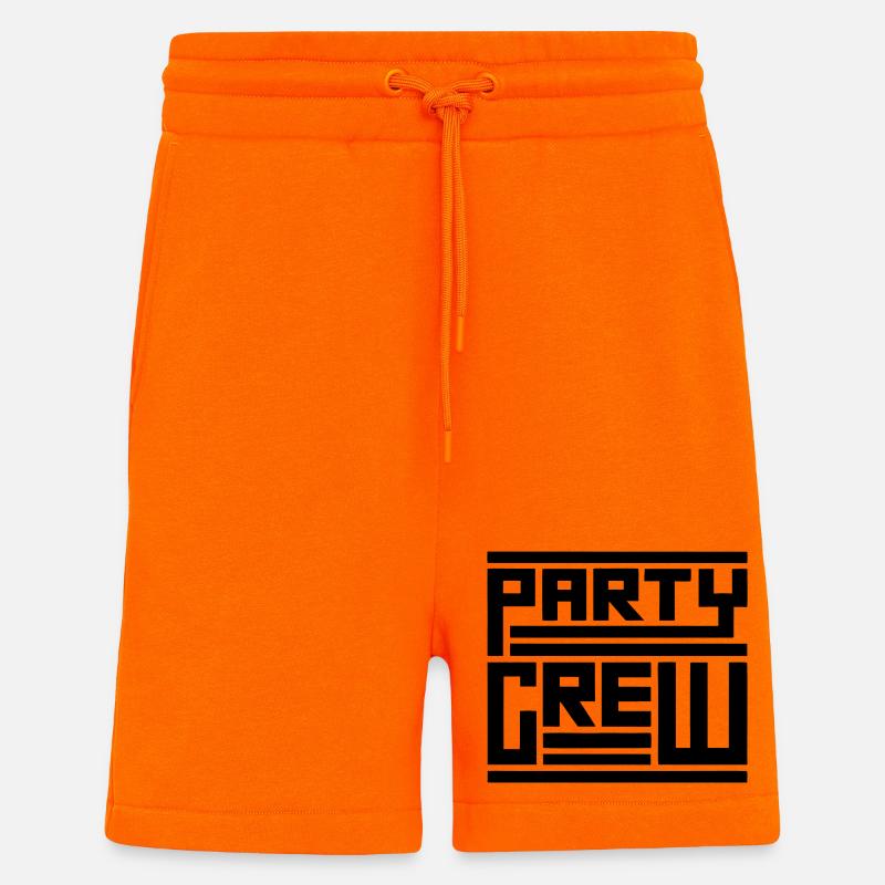 Party crew - Shorts - made by SPREAD - SUNSET ORANGE