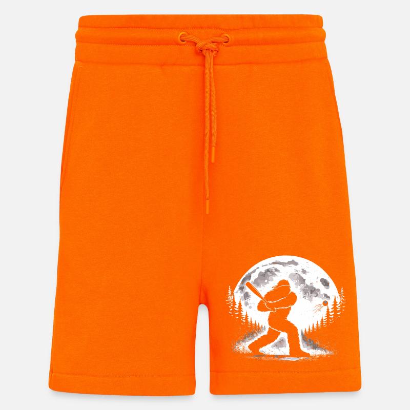 Bigfoot Baseball Spieler - Shorts - made by SPREAD - SUNSET ORANGE