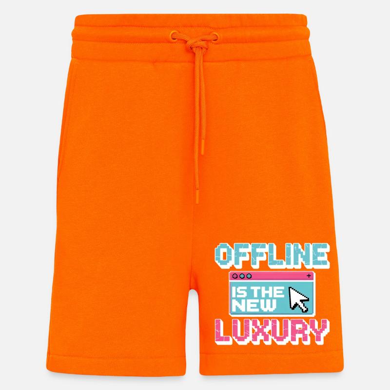 Offline is the new luxury - Shorts - made by SPREAD - SUNSET ORANGE