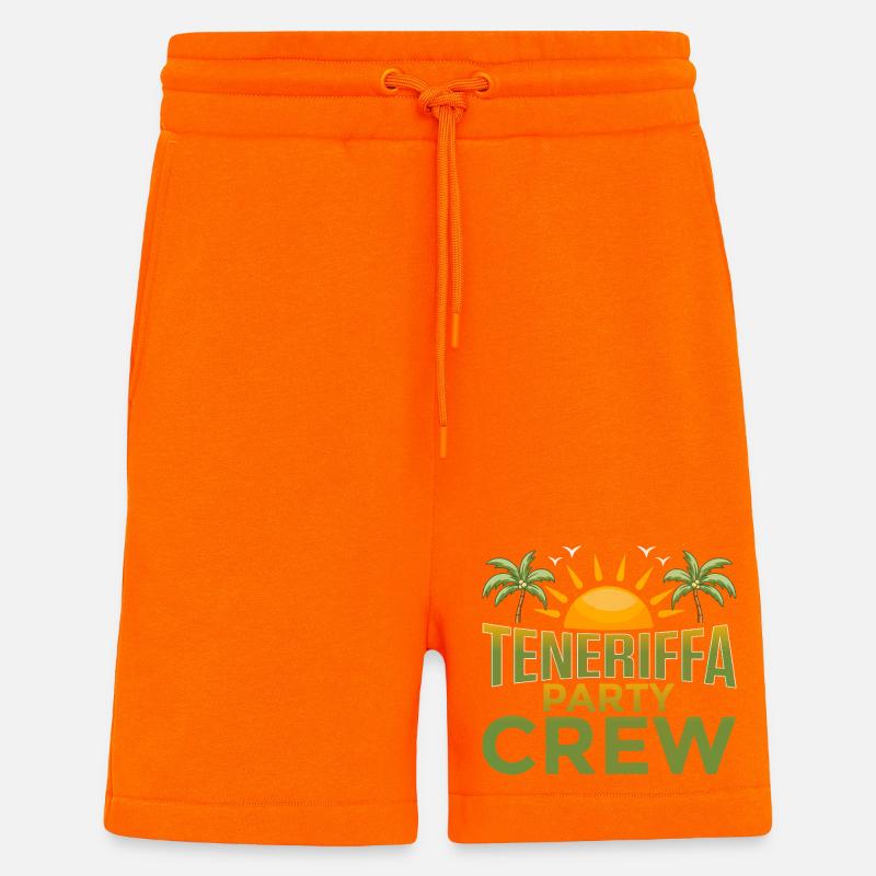 Tenerife Party Crew - Shorts - made by SPREAD - SUNSET ORANGE