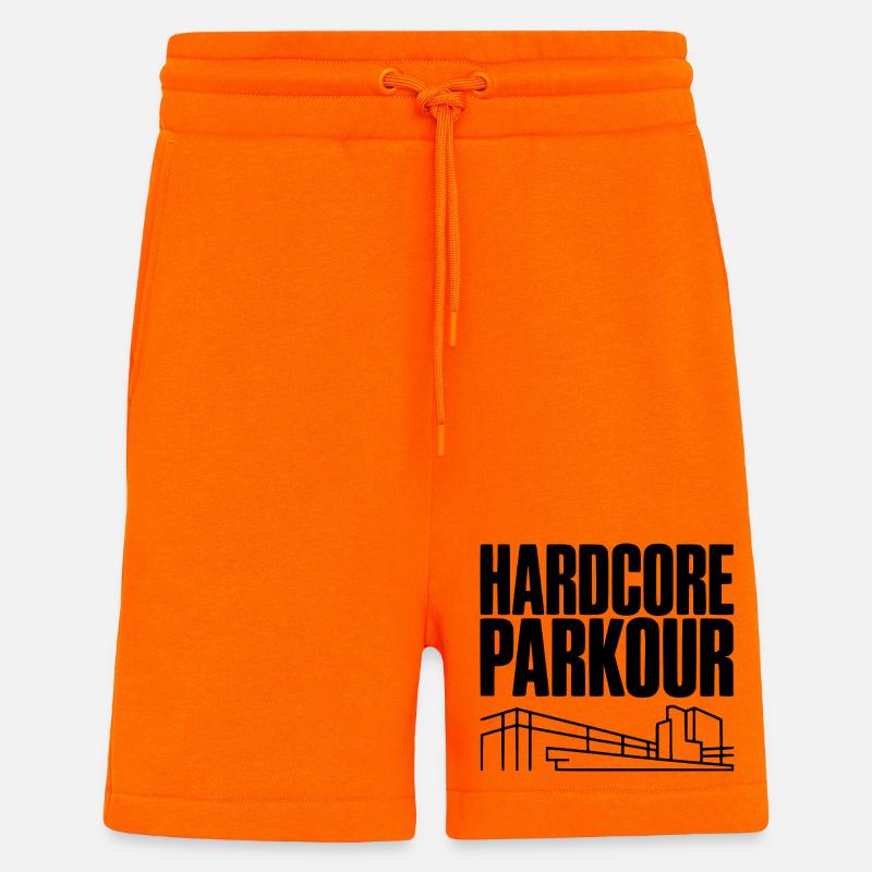 Hardcore Parkour - Shorts - made by SPREAD - SUNSET ORANGE