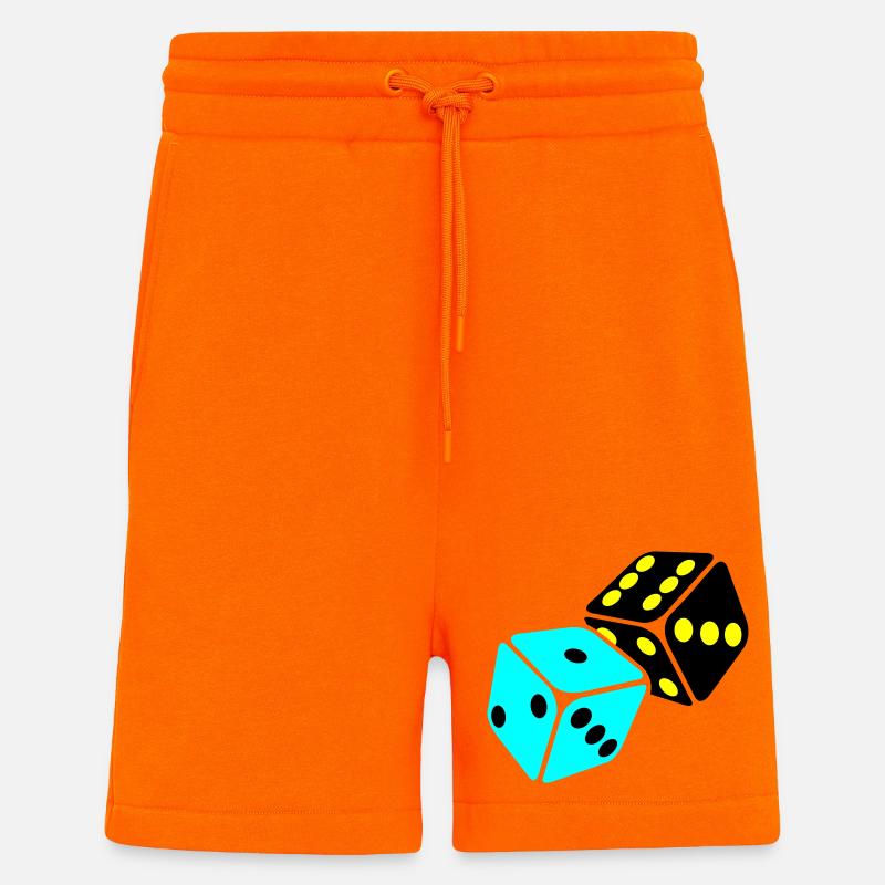 Neon Cube Playroom - Shorts - made by SPREAD - SUNSET ORANGE