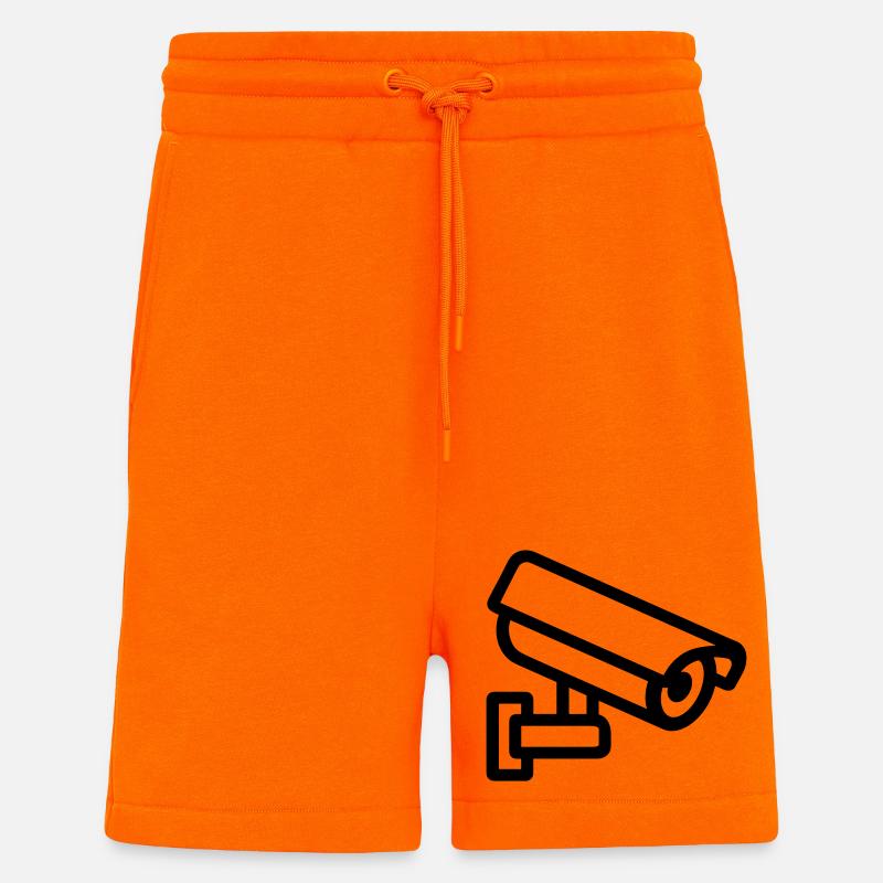 caméra - Short bio décontracté fabriqué en UE - SUNSET ORANGE
