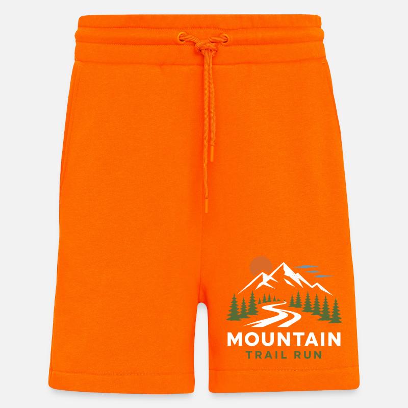 Mountain Trail Run - Shorts - made by SPREAD - SUNSET ORANGE