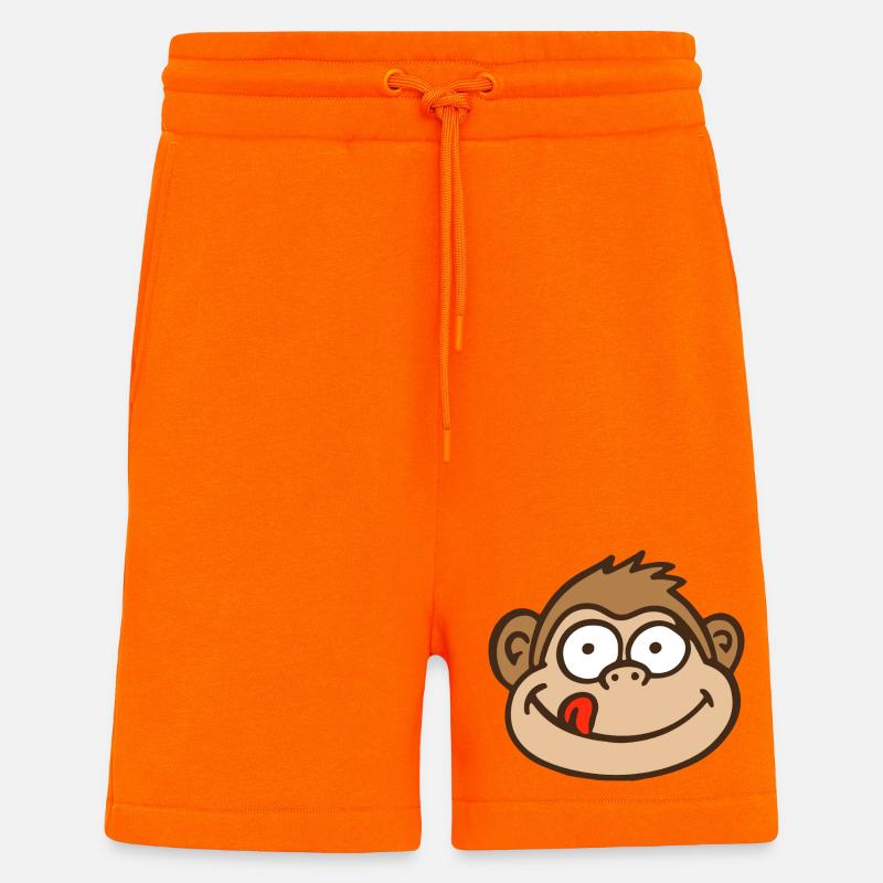 monkey - Shorts - made by SPREAD - SUNSET ORANGE