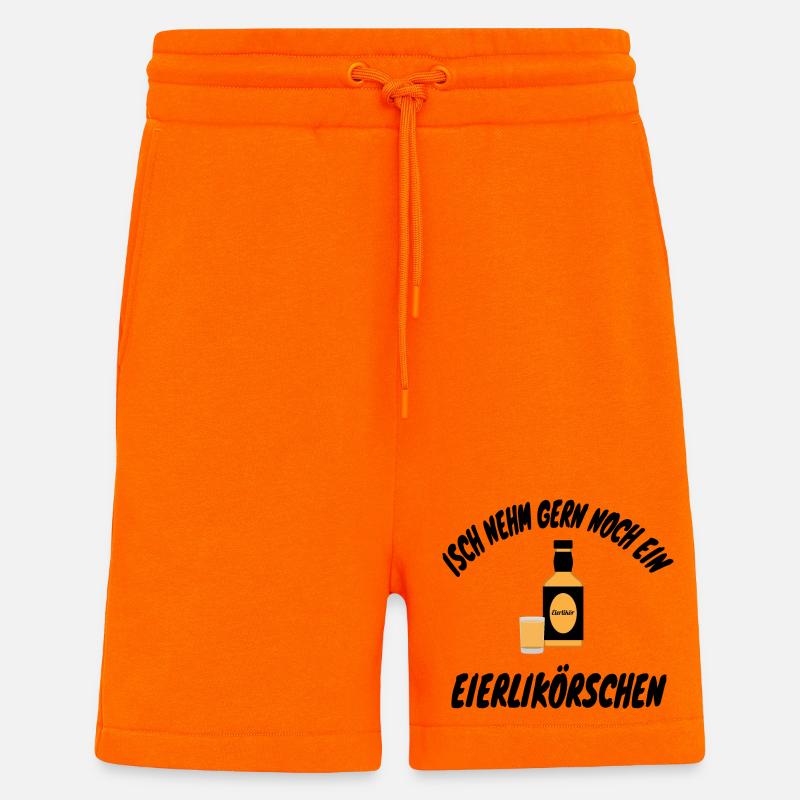 Isch nehm gerne noch ein Eierlikörschen - Shorts - made by SPREAD - SUNSET ORANGE