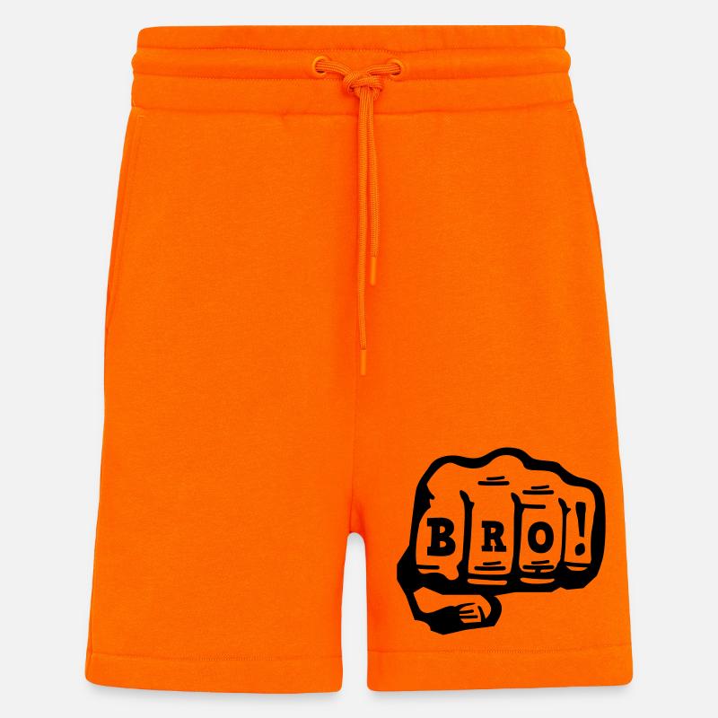 bro - Short bio décontracté fabriqué en UE - SUNSET ORANGE