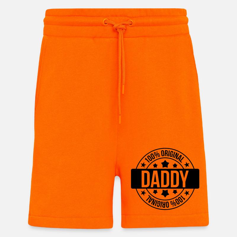 Daddy 100% Original - Short bio décontracté fabriqué en UE - SUNSET ORANGE
