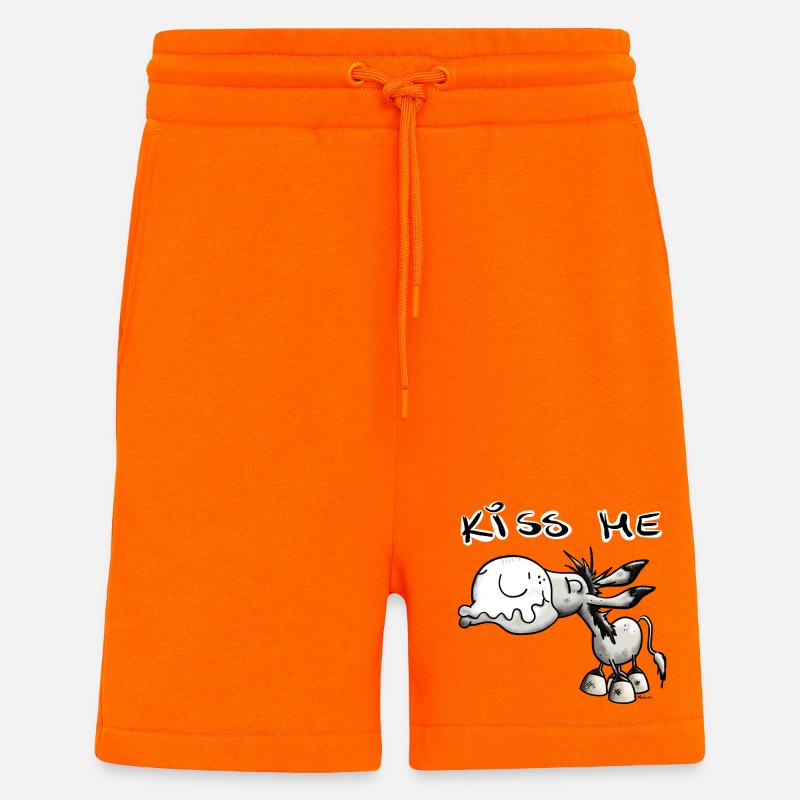 Es ist Kuss Esel Zeit - Shorts - made by SPREAD - SUNSET ORANGE